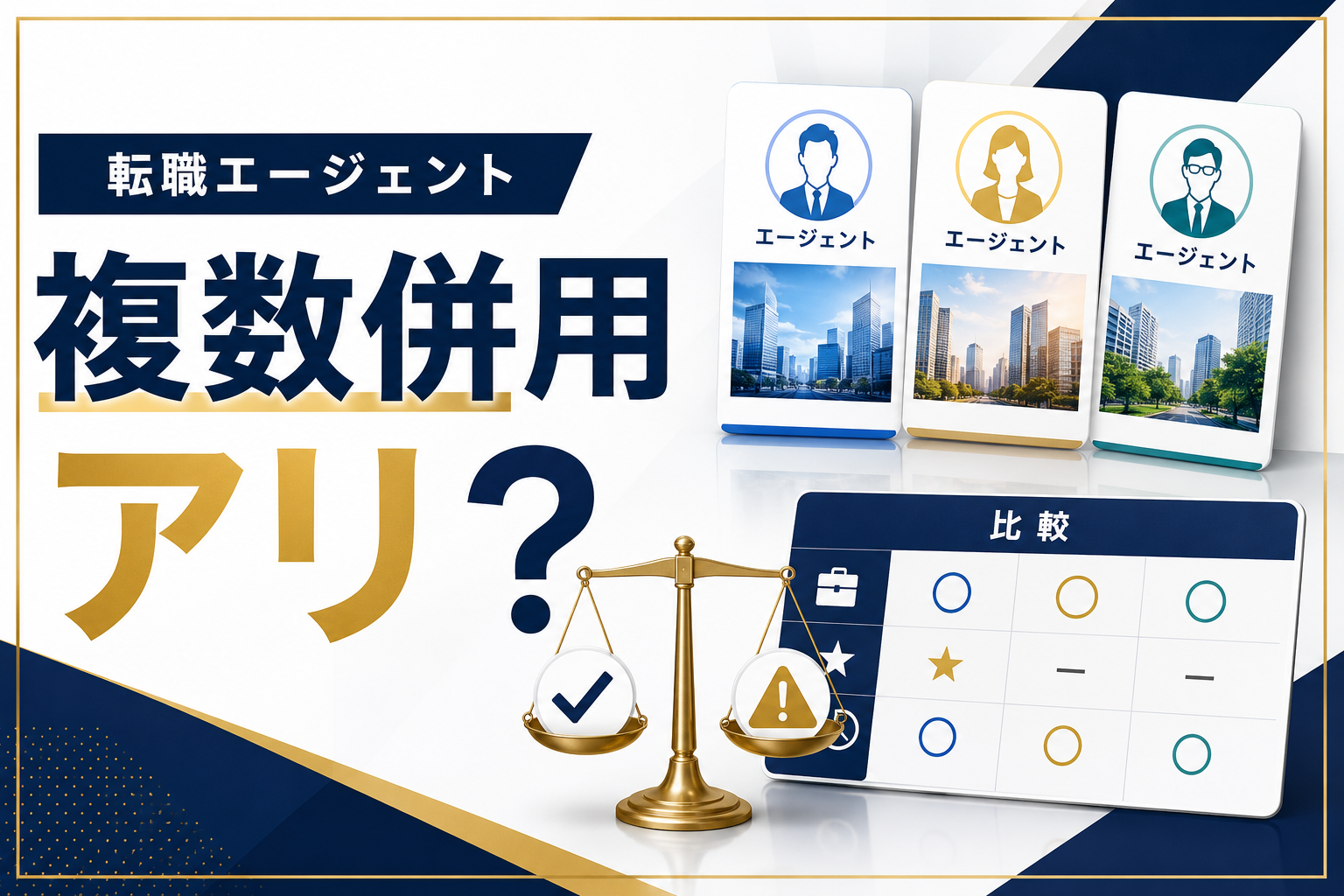 転職エージェントは複数併用すべき？メリット・デメリットと賢い使い分けのコツを徹底解説