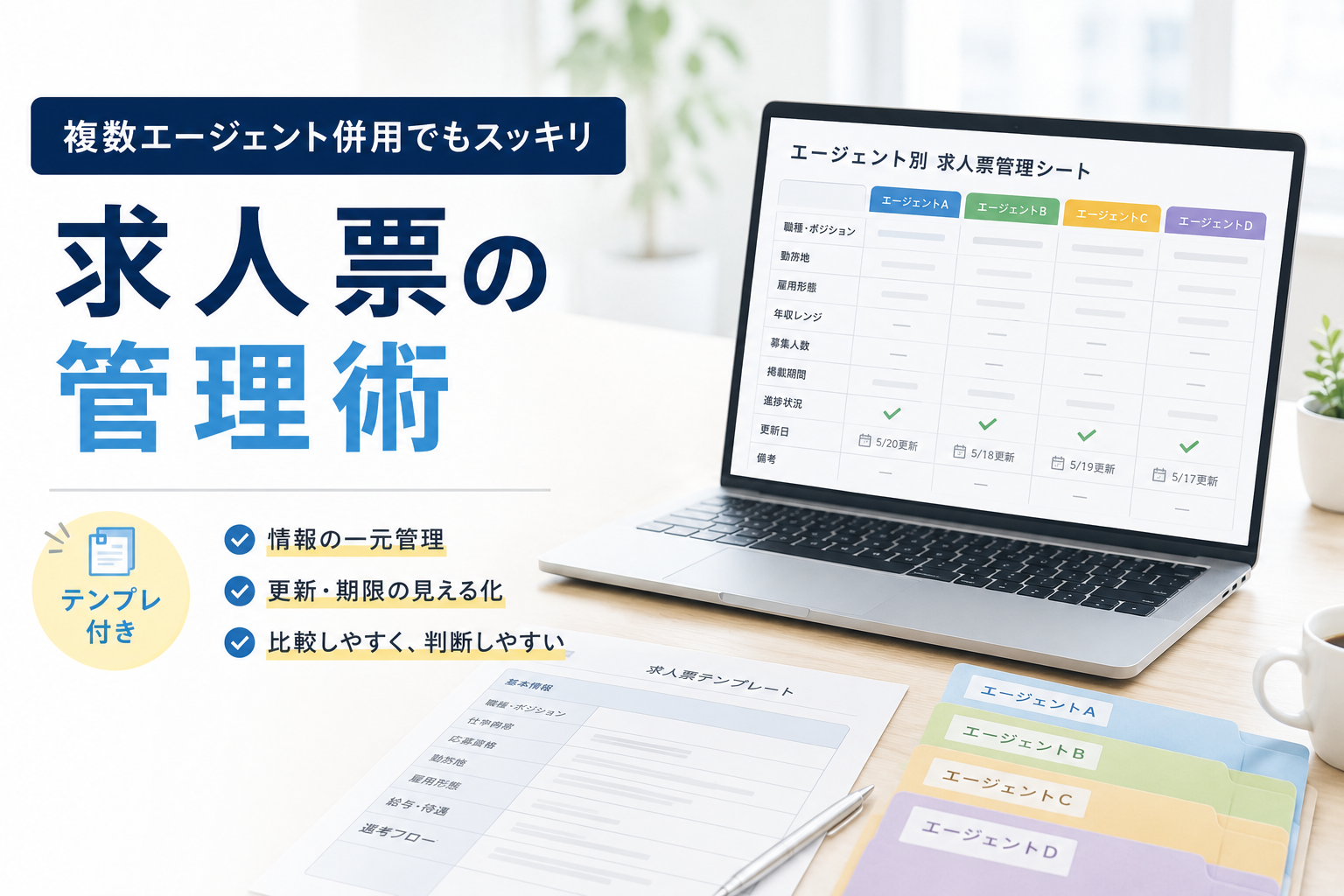 求人票の管理がめんどくさい！複数エージェント併用時の求人管理術【テンプレ付き】